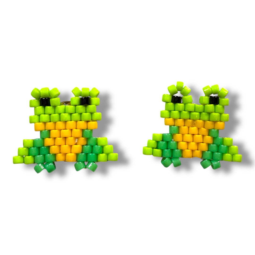 Aretes princesa de ranitas