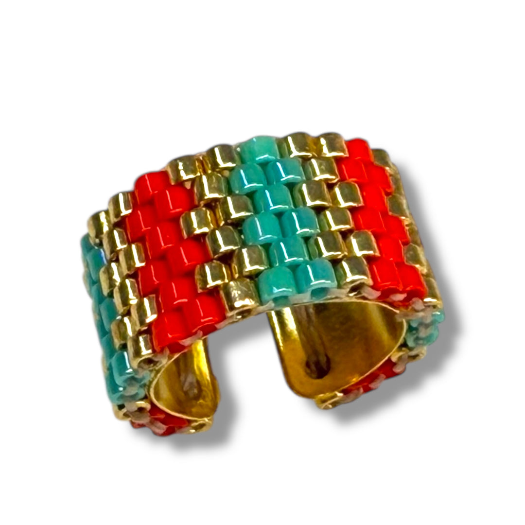 Earcuff naranja soy Aqua
