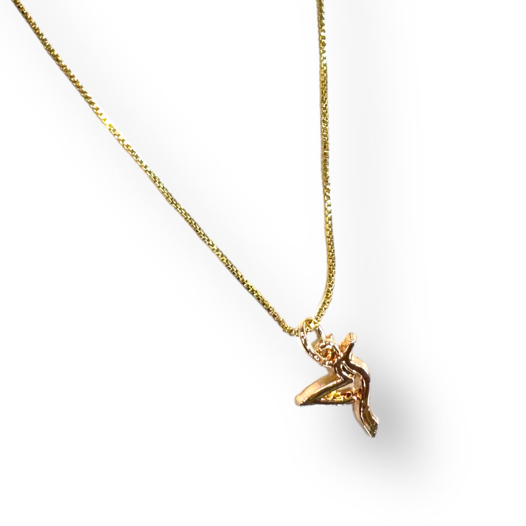 Cadena colibrí dorado