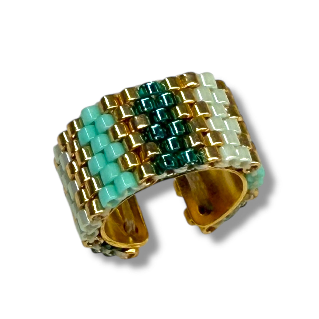 Earcuff tonos verdes