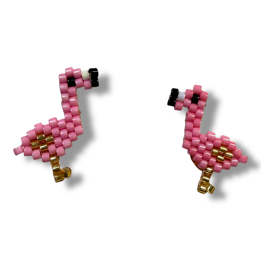 Aretes princesa de flamingos