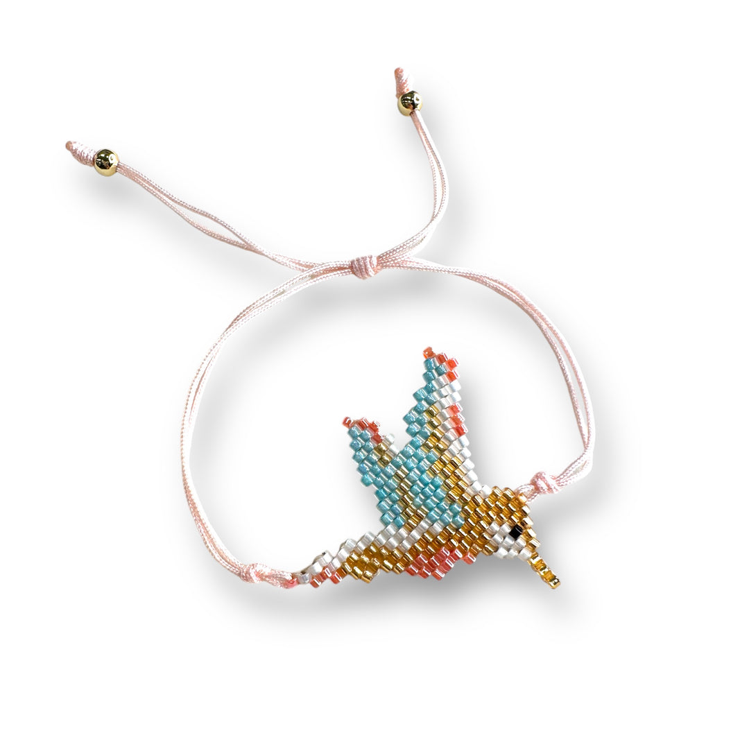 Pulsera de colibrí rosa