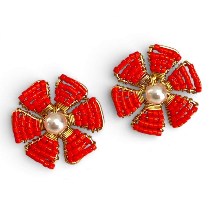 Aretes mini flor