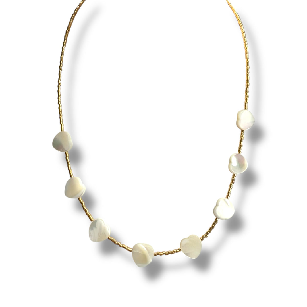Cadena choker de nácar