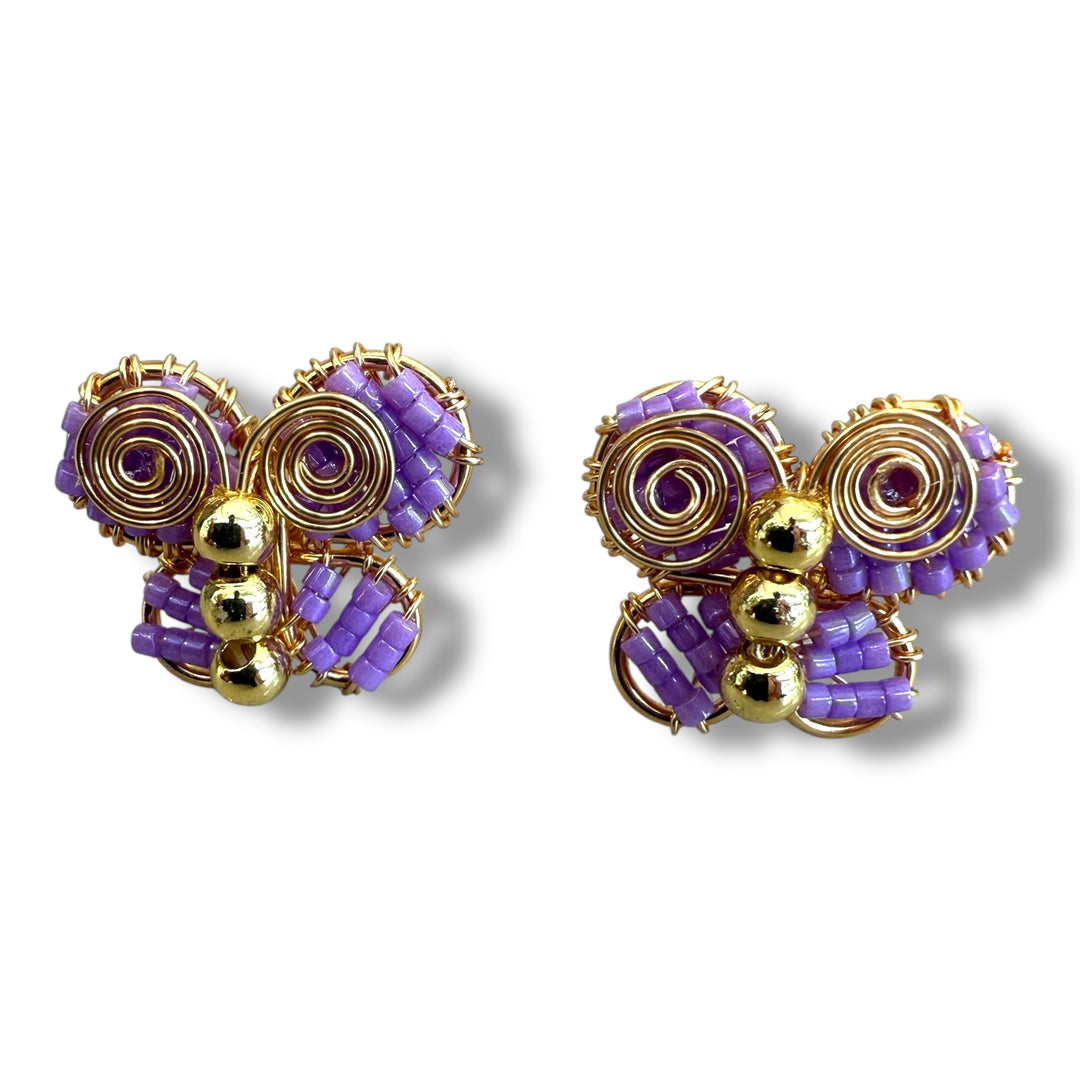 Aretes mini mariposas