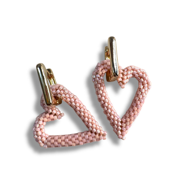 Aretes Hoops de corazón