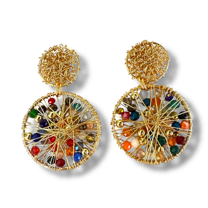 Aretes Salome multicolores