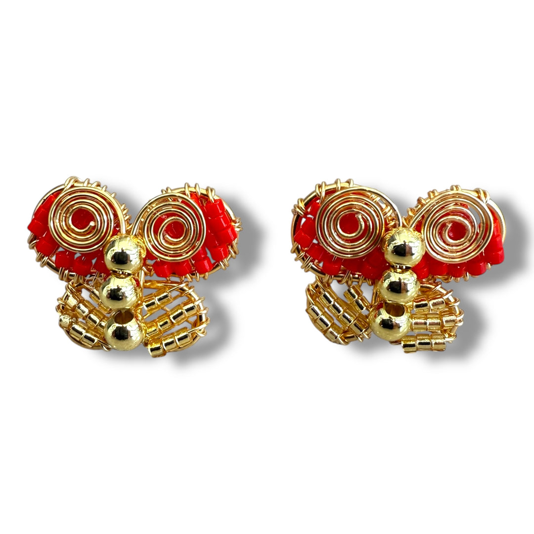 Aretes mini mariposas