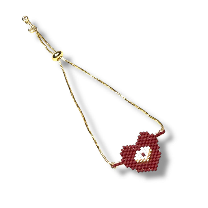 Pulsera corazón de ojo turco