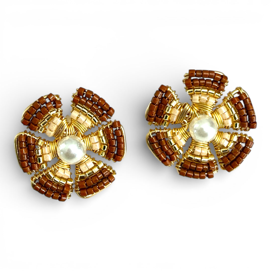 Aretes mini flor