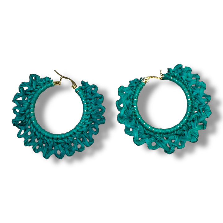Aretes hoops de Iraca