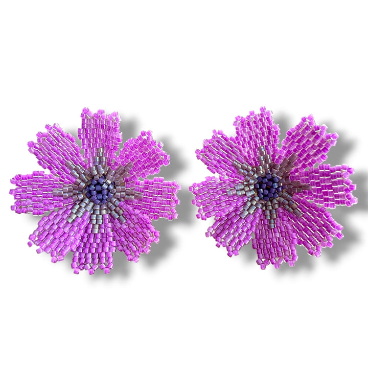 Aretes flor margarita