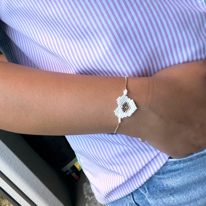 Pulsera corazón de ojo turco