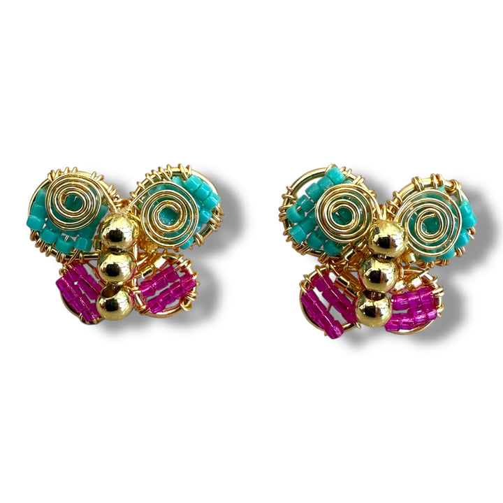 Aretes mini mariposas