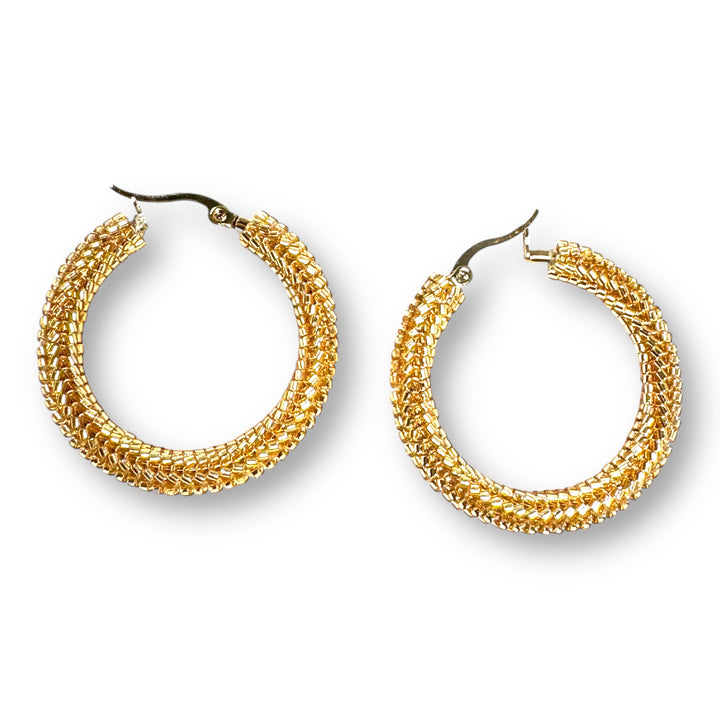 Aretes Hoops Isabela pequeños