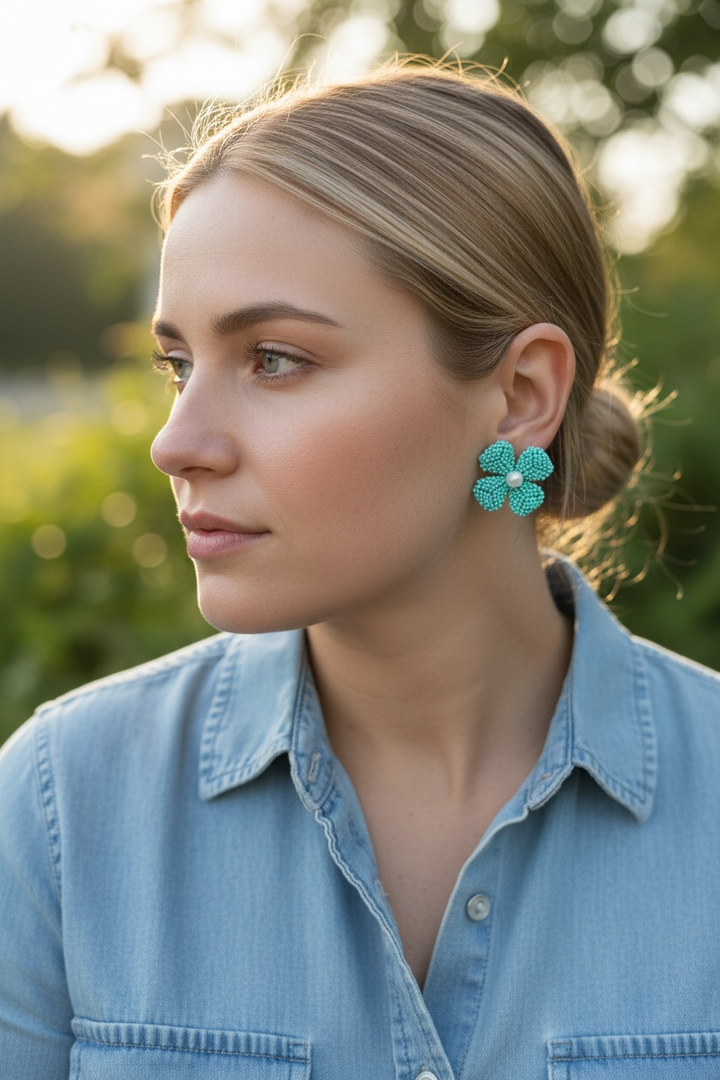 Aretes mini amapolas