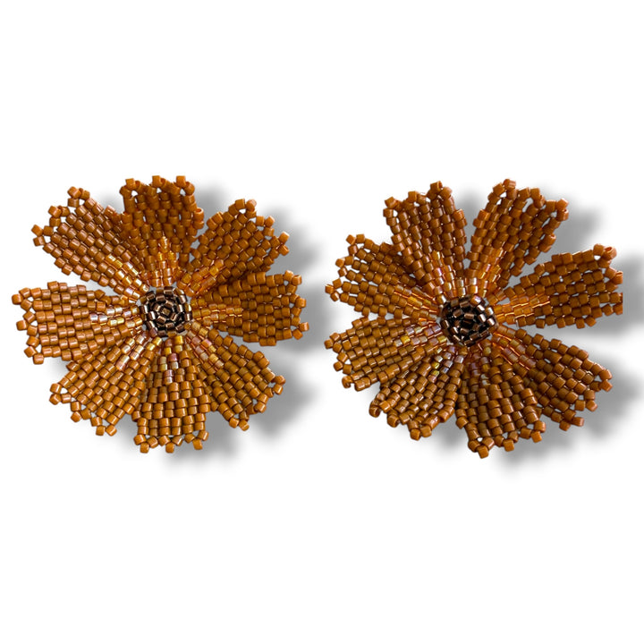 Aretes flor margarita