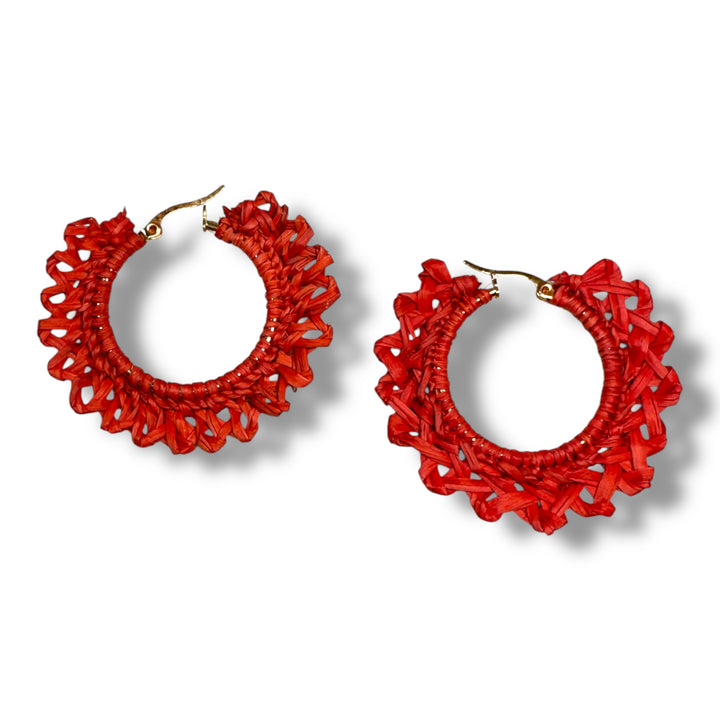 Aretes hoops de Iraca