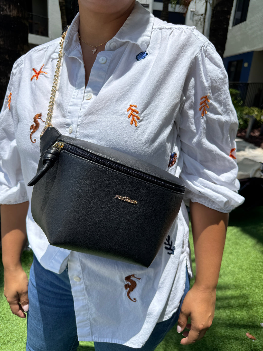 Bolso riñonera negra