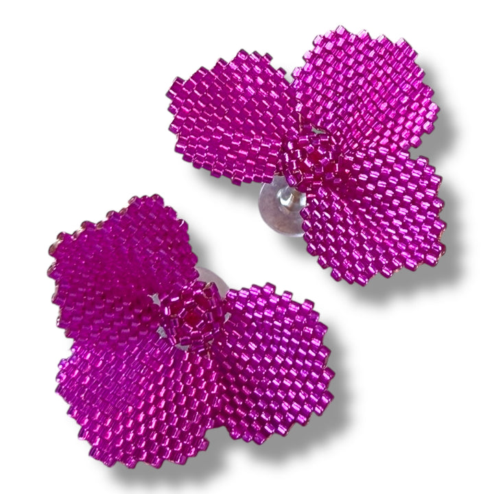 Aretes medias amapolas