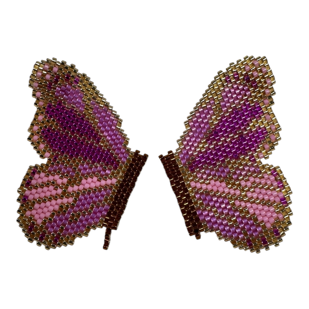 Aretes medias mariposas