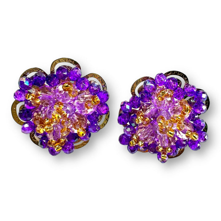 Aretes flor de cristal