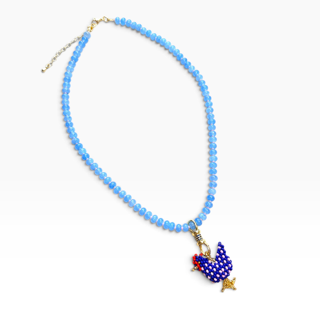 Collar gallinita azul