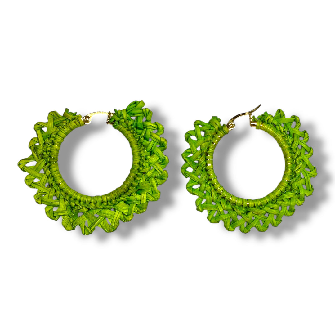 Aretes hoops de Iraca
