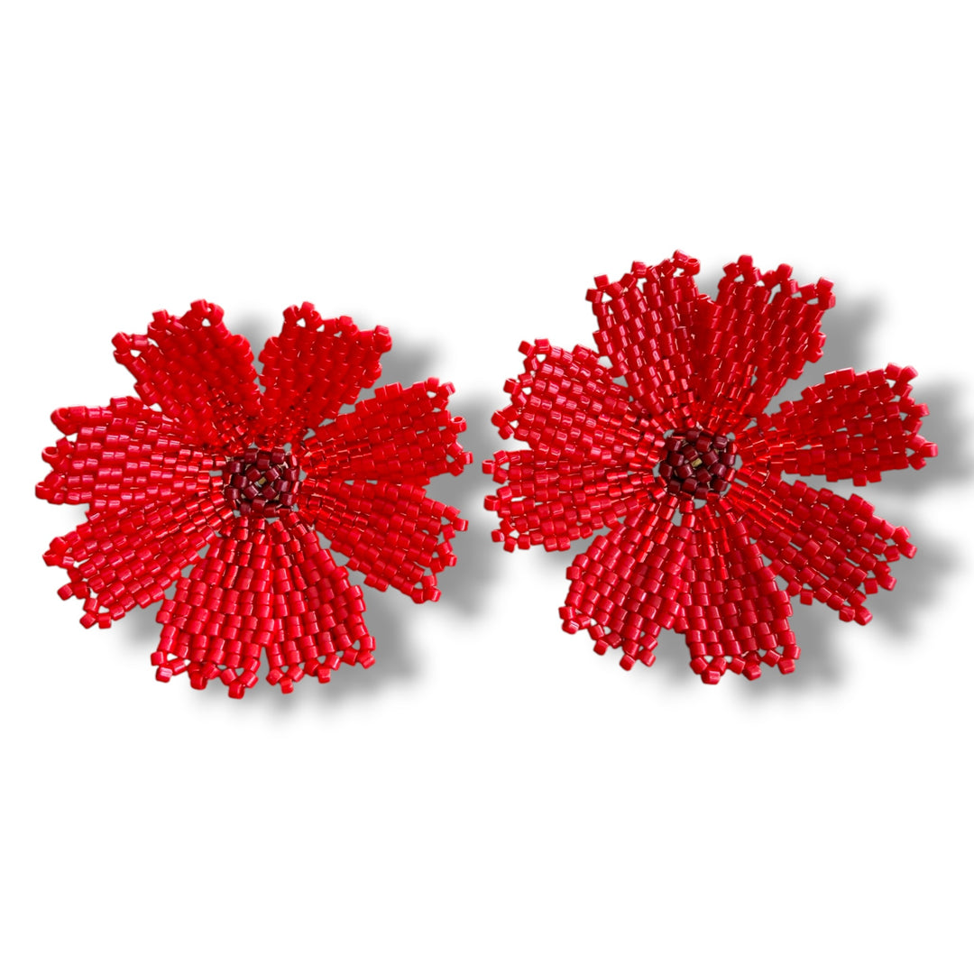 Aretes flor margarita