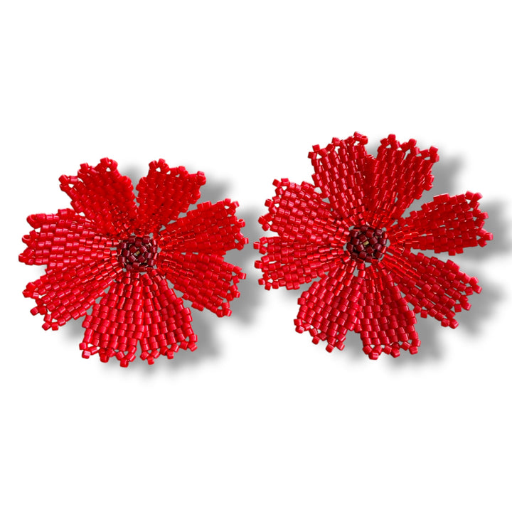 Aretes flor margarita