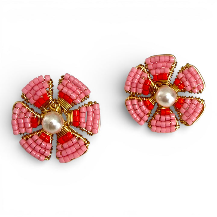 Aretes mini flor