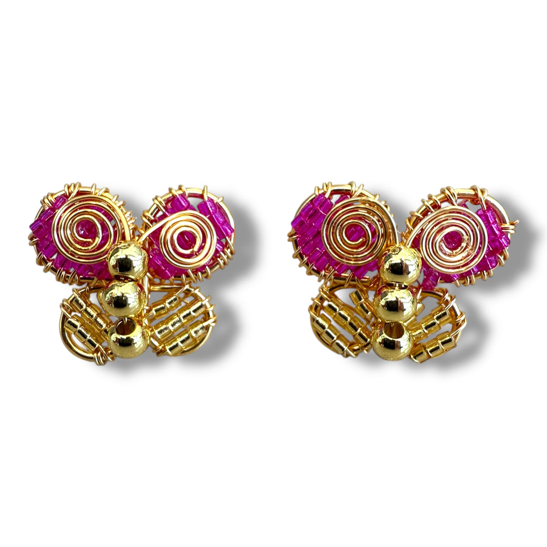 Aretes mini mariposas
