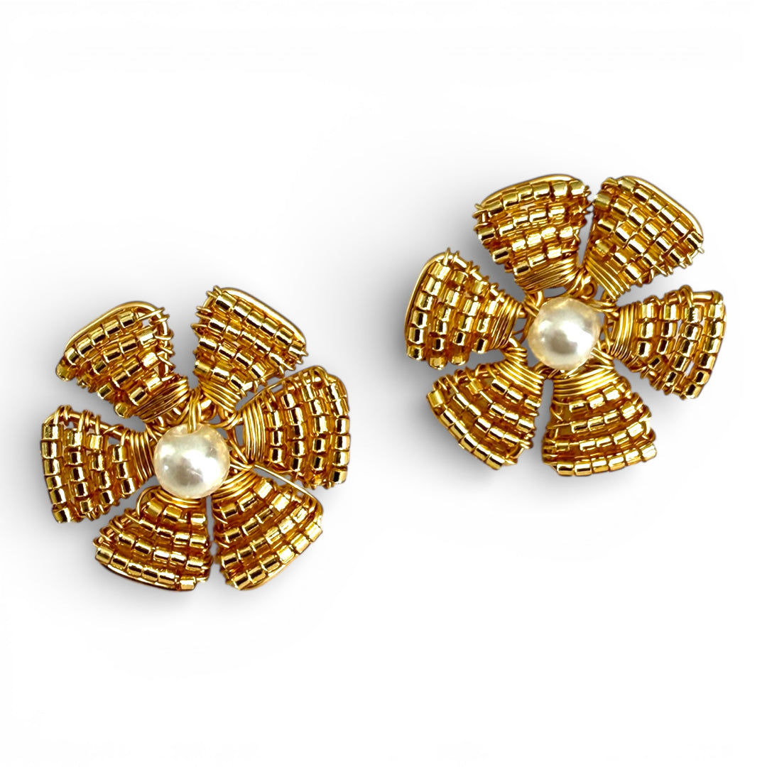 Aretes mini flor