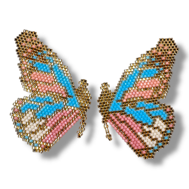 Aretes medias mariposas