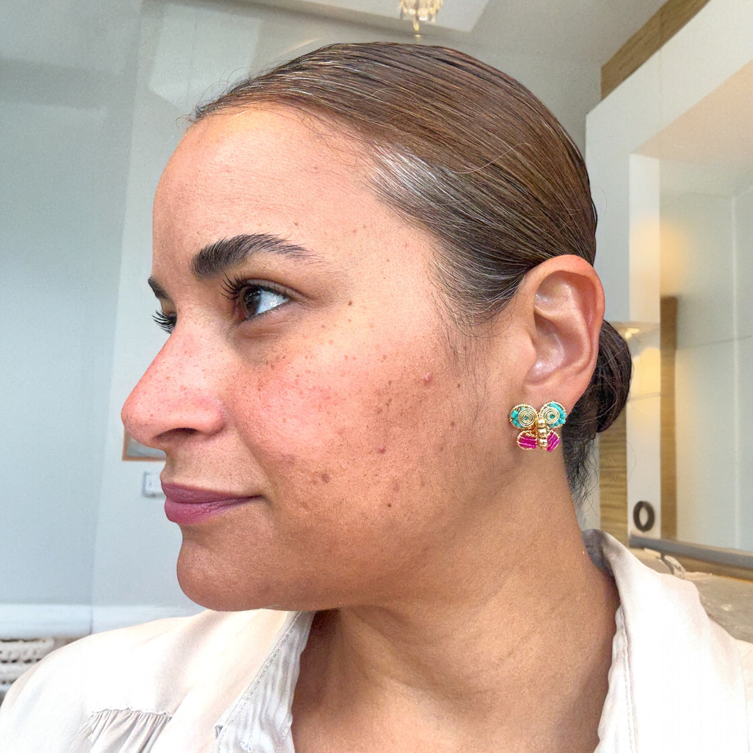Aretes mini mariposas