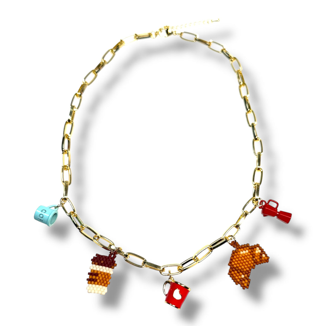 Cadena choker coffe