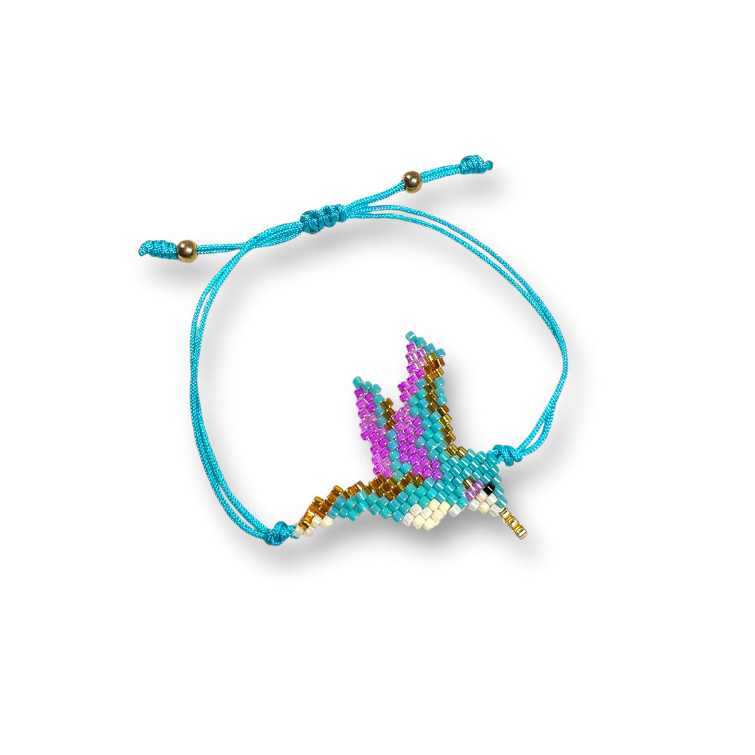 Pulsera colibrí azul Aqua